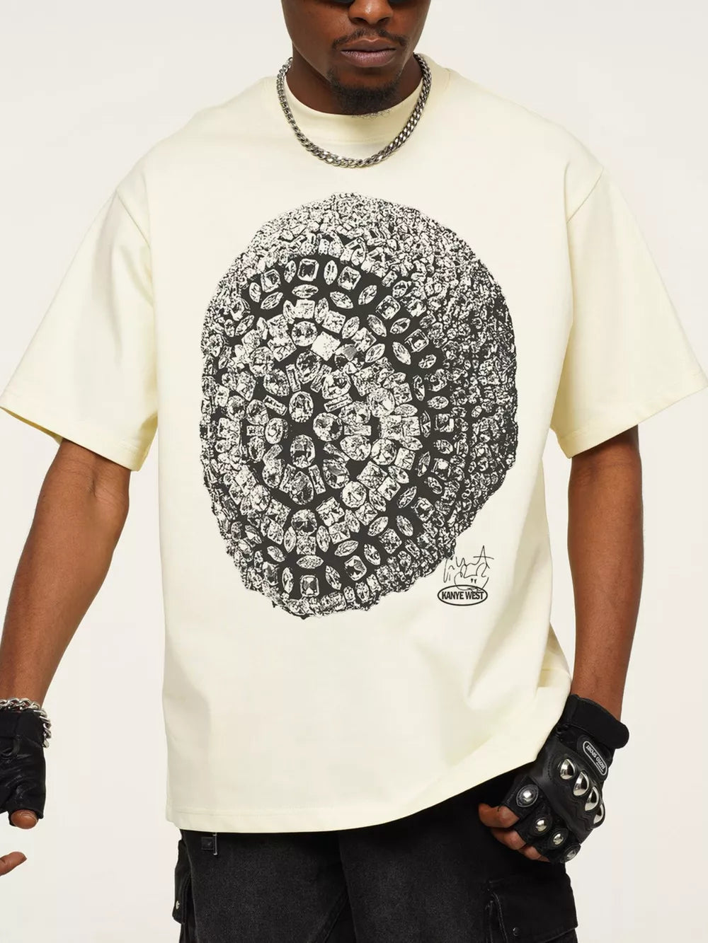 Men's Graphic Round Neck Short Sleeve T-Shirt